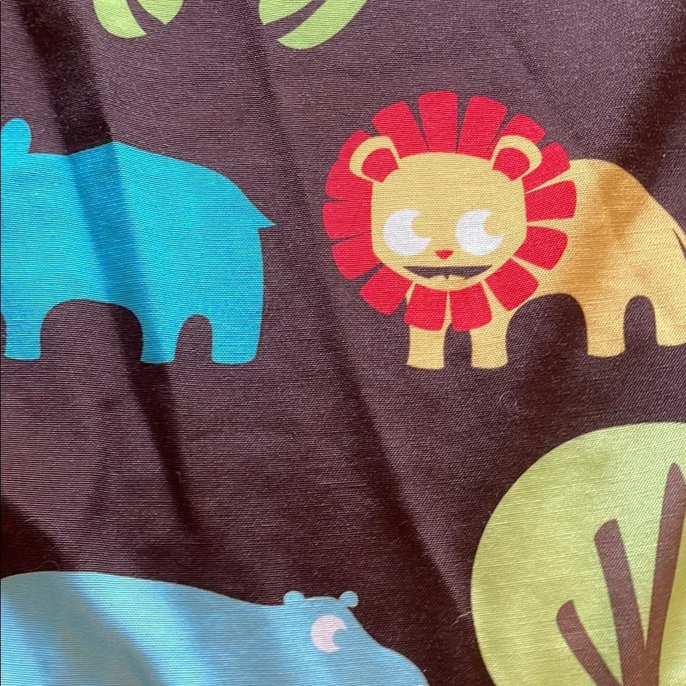 FREE with purchase Colorful Safari Animal kids shower curtain